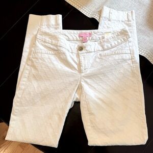 Lilly Pulitzer Kelly Textured Ankle Length Pant, size 00